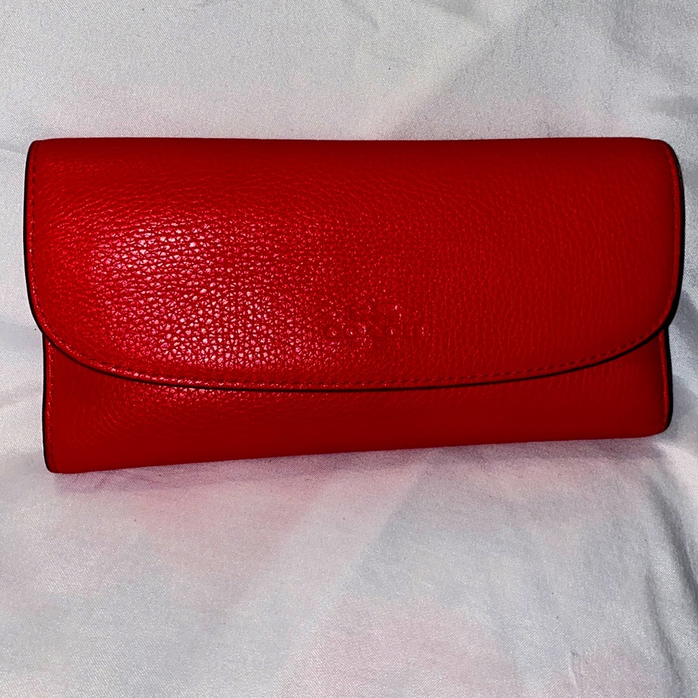 Coach red wallet